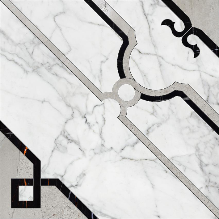 Марбл Тренд K-1000/MR/d01-cut/60x60 Carrara